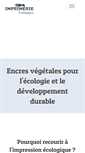 Mobile Screenshot of imprimerie-ecologique.com