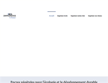 Tablet Screenshot of imprimerie-ecologique.com
